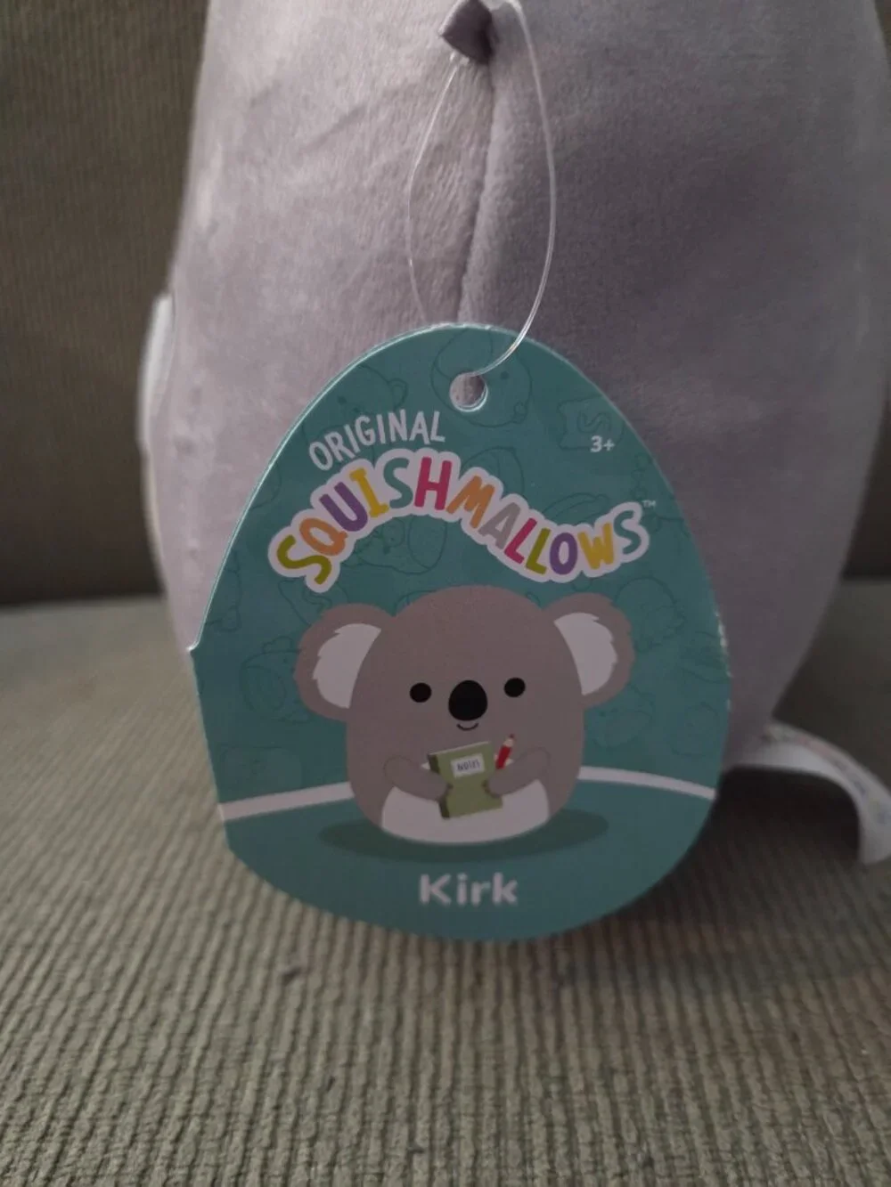 Squishmallows Kirk the Koala with Note Pad and Pencil 8 inch New with Tags